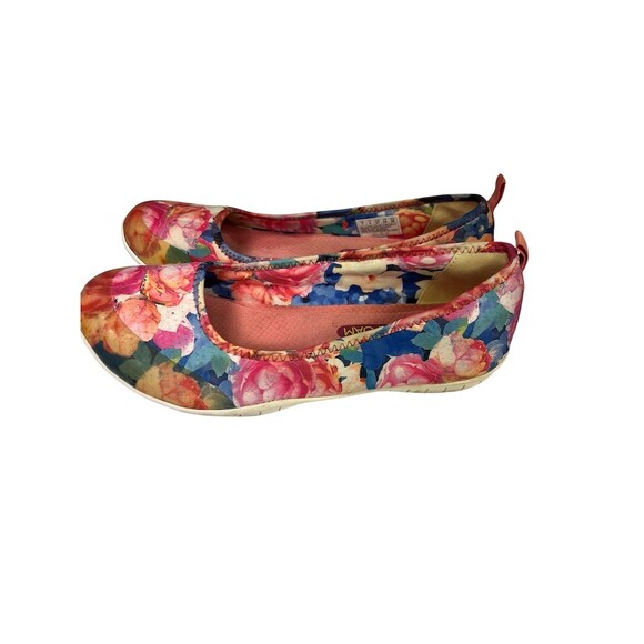 Skechers Air Cooled Memory Foam Flats Womens US 7 Multicolor Floral Print SlipOn - Picture 4 of 6